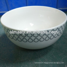 high white ceramic noodle bowl